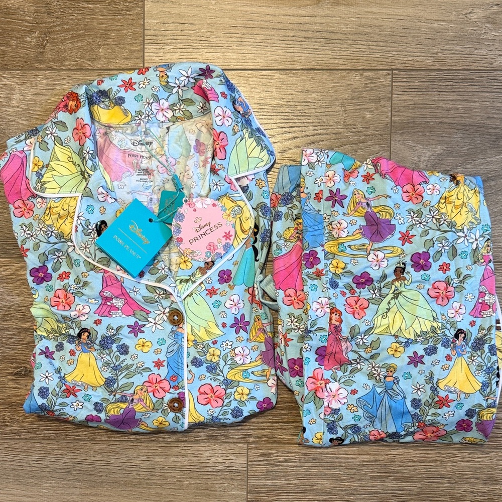 NWT Disney Princess Posh Peanut Pajamas Size Small!